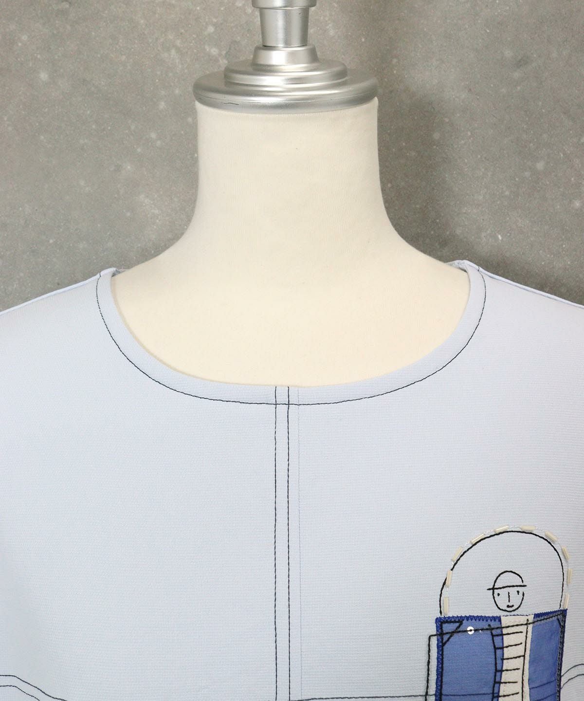 首元部分（ライトブルー）