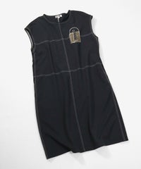 UV速乾ステッチワンピース（ブラック）