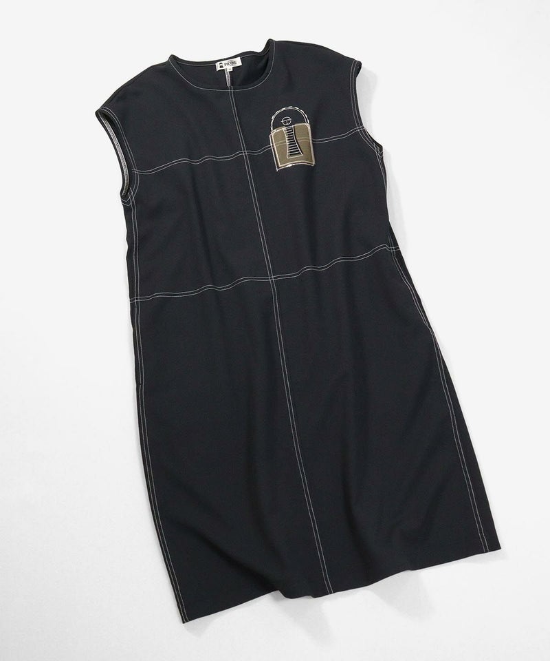 UV速乾ステッチワンピース（ブラック）