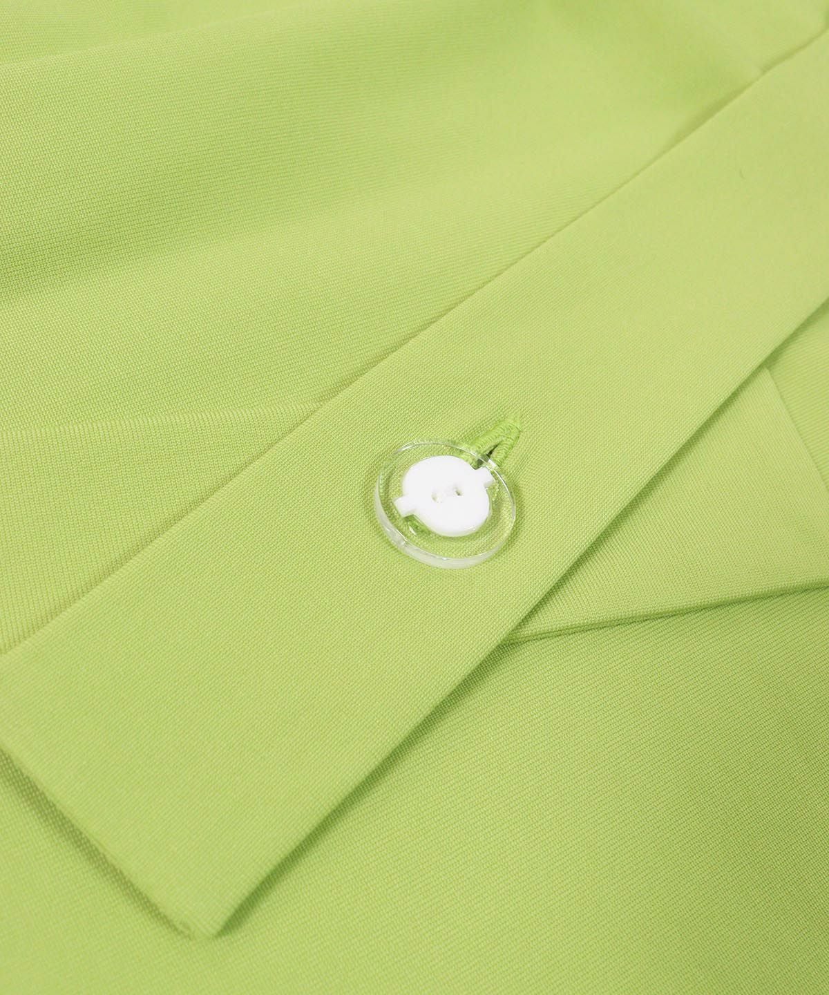 バックベルトボタン部分アップ(ライトグリーン)