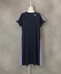 バックストライプワンピース(ネイビー)