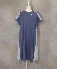 バックストライプワンピース(ブルー)