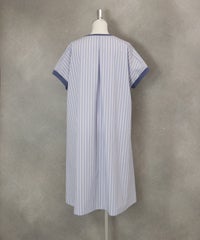 バックストライプワンピース後(ブルー)