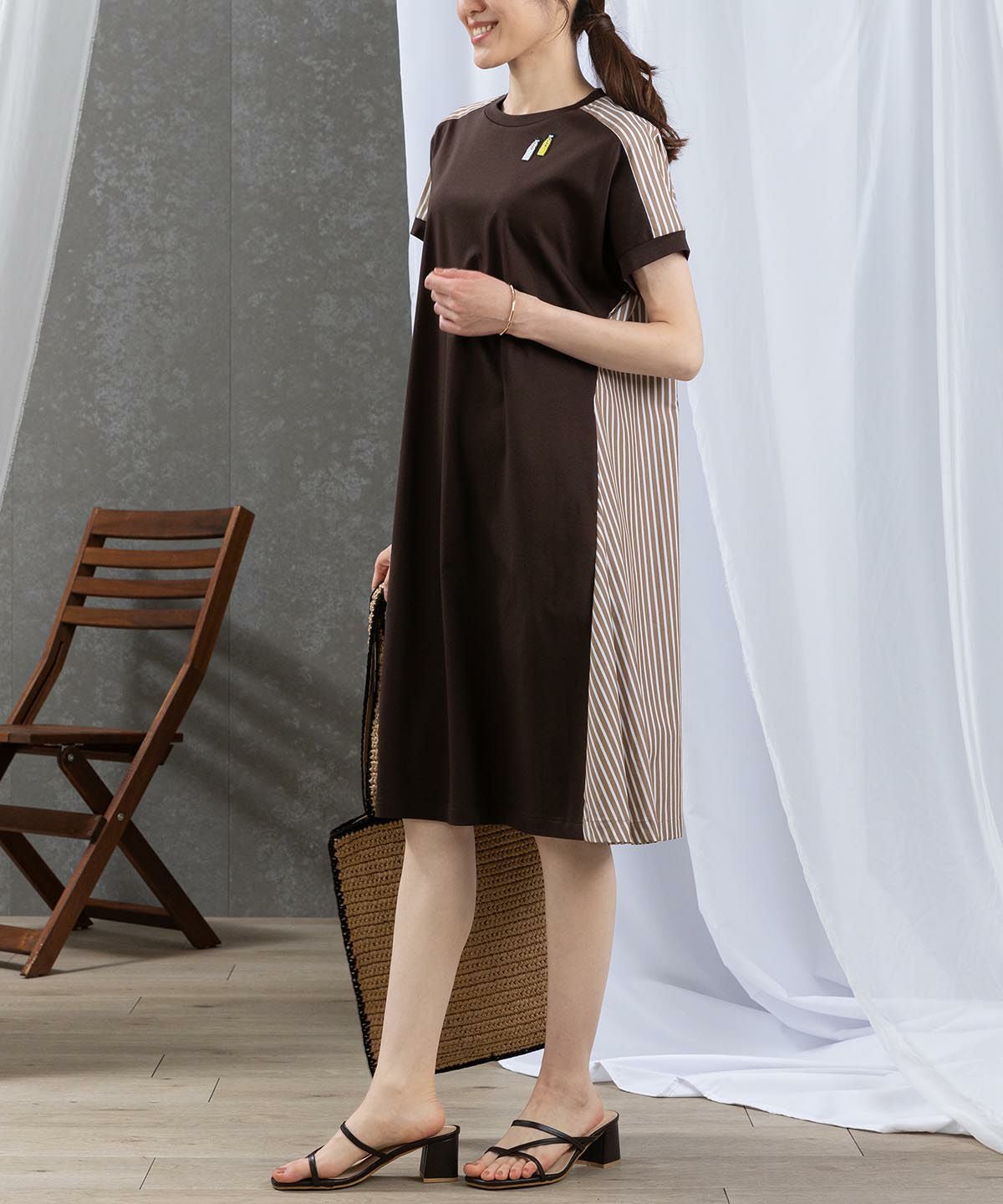 モデル着用(ブラウン)