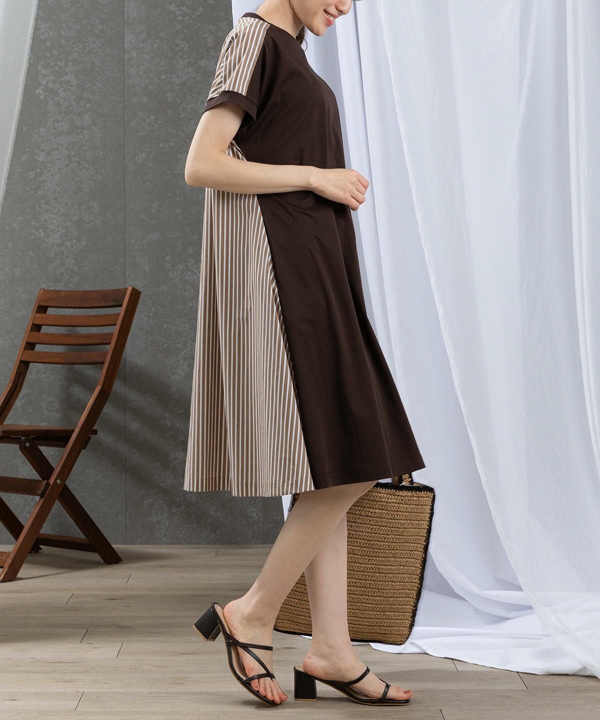 モデル着用(ブラウン)