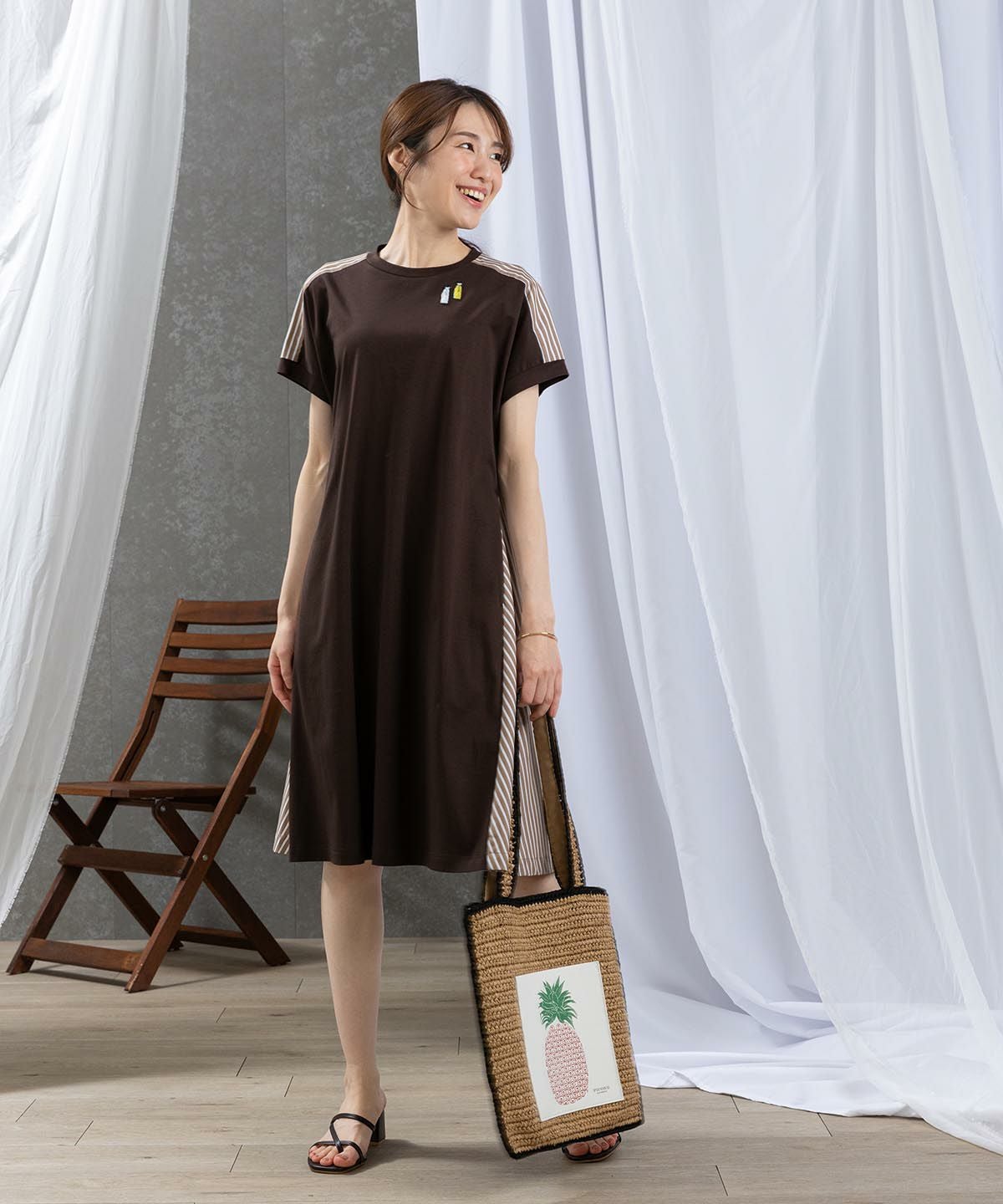 モデル着用画像（ブラウン）