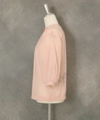 チュールブルゾン横（ピンク）