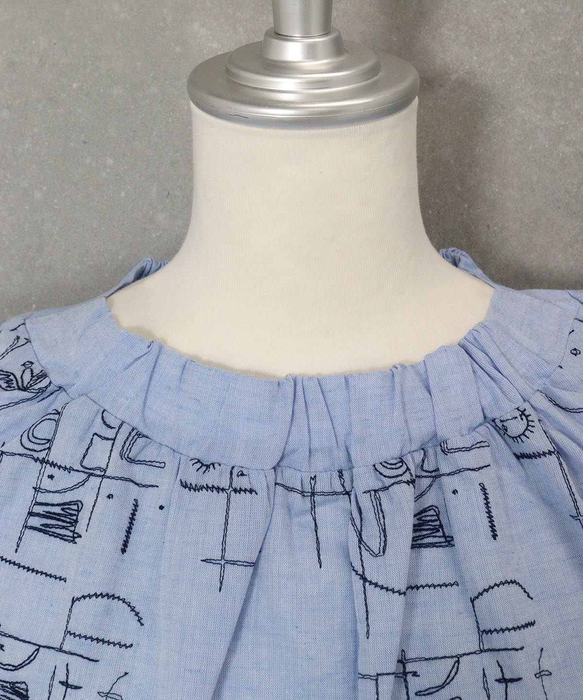 首元部分（ブルー）