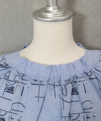 首元部分（ブルー）