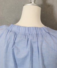 首元後部分（ブルー）