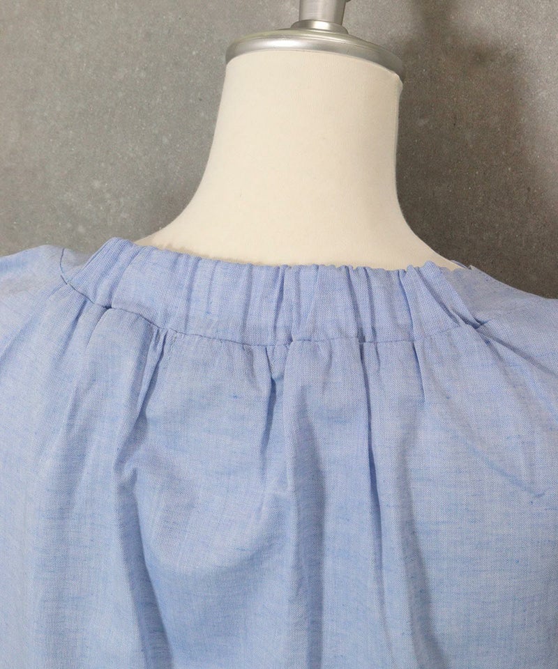 首元後部分（ブルー）