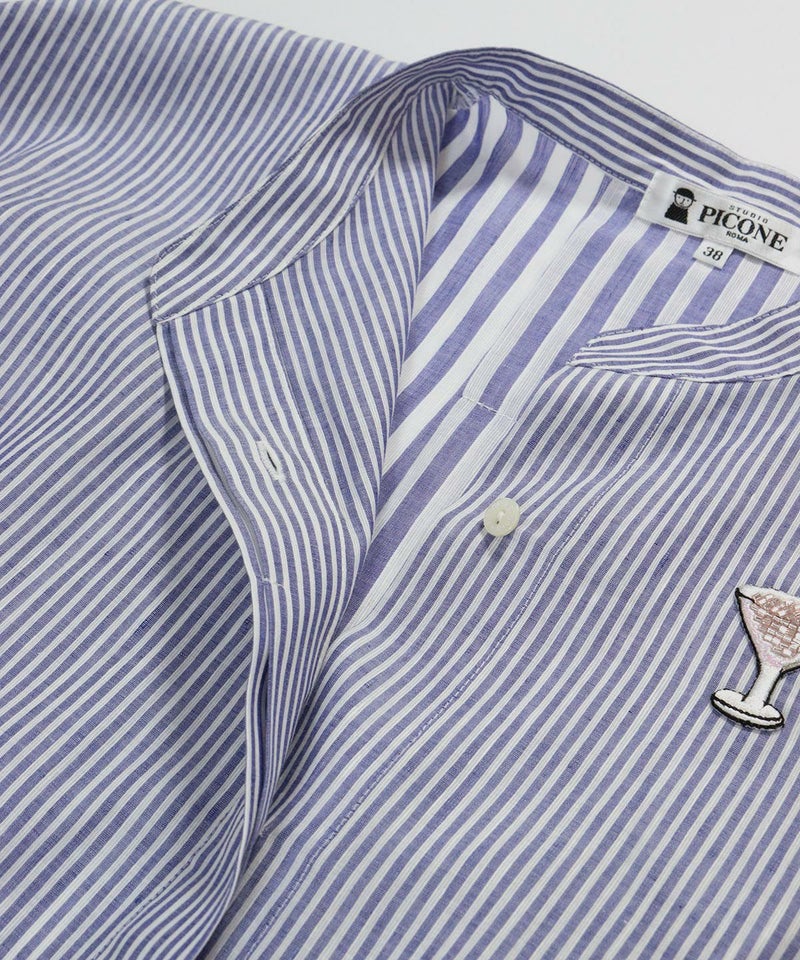 胸元ボタン部分（ネイビー）