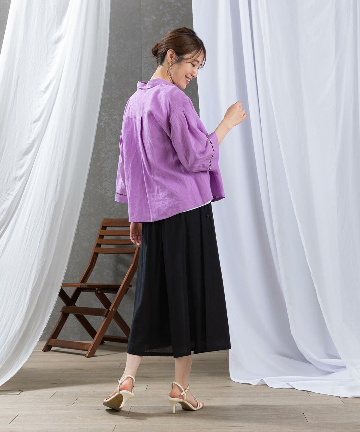 モデル着用画像（パープル）