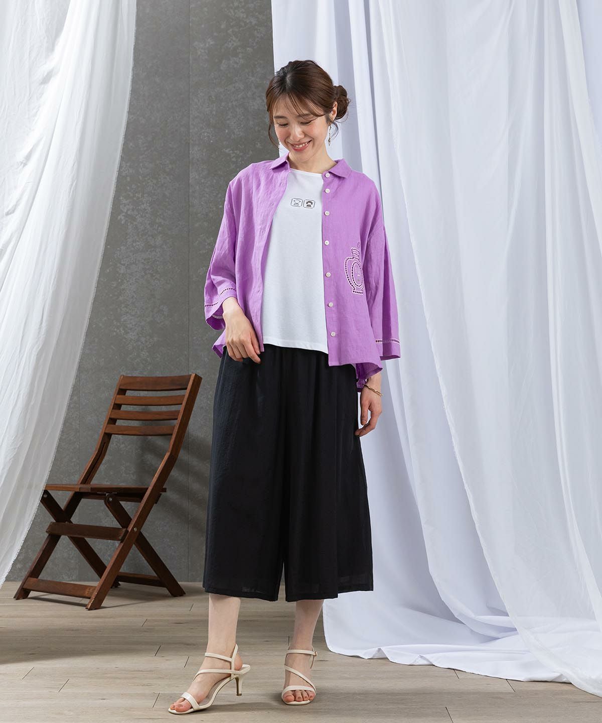 モデル着用画像（パープル）