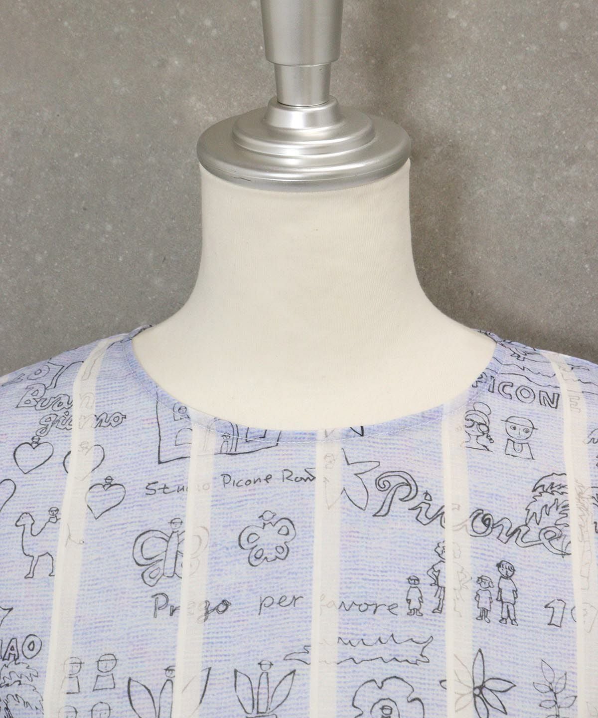 首元部分(ブルー)