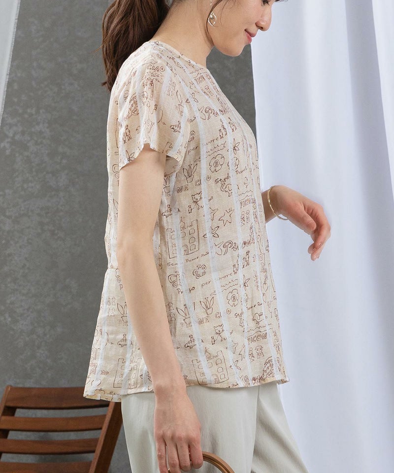 モデル着用画像（ベージュ）