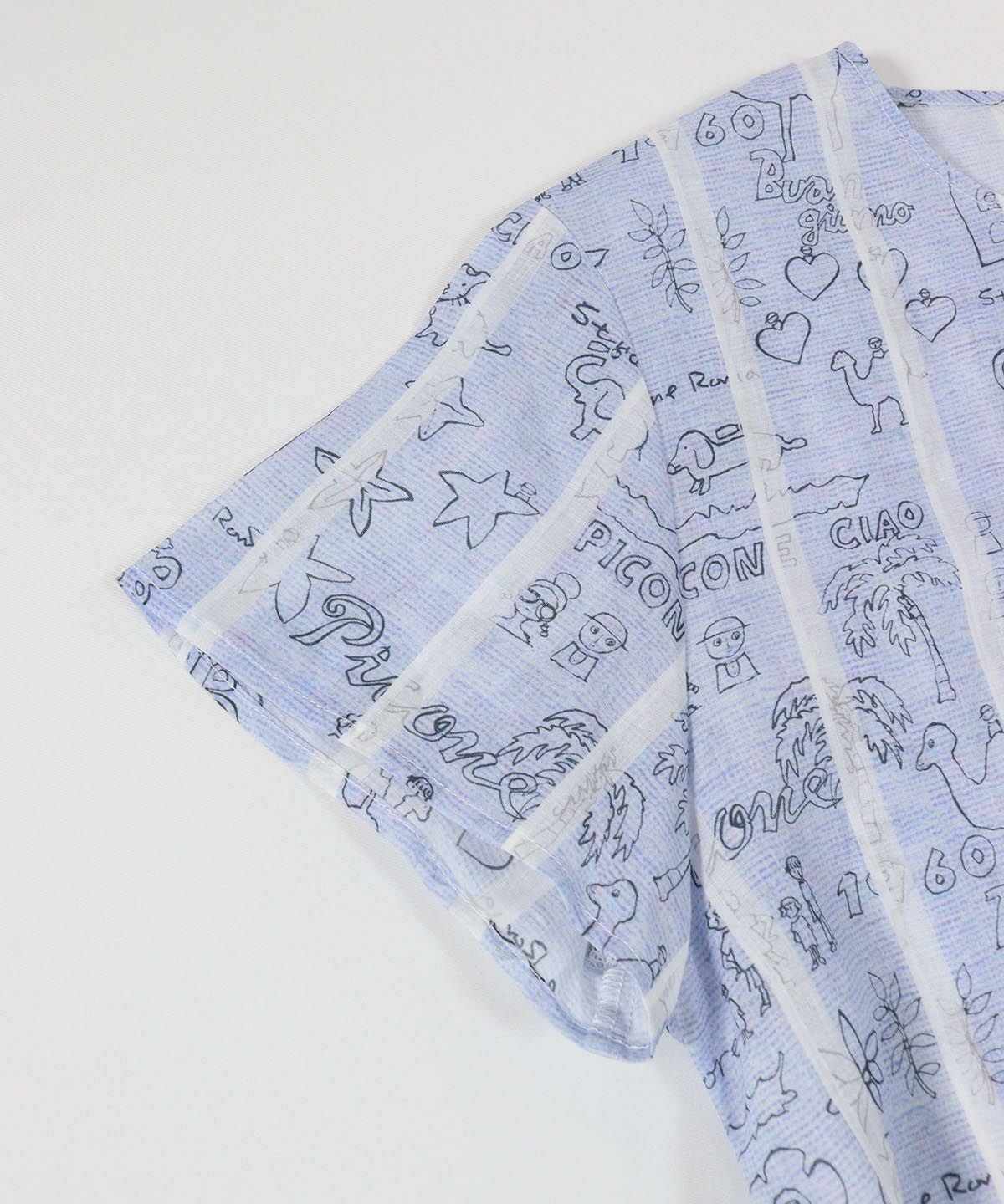 袖部分（ブルー）