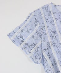 袖部分（ブルー）