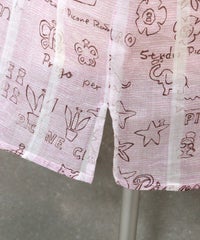 裾スリット部分(ピンク)