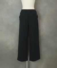 UV冷感綿麻混パンツ（ブラック）