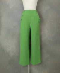 UV冷感綿麻混パンツ（グリーン）
