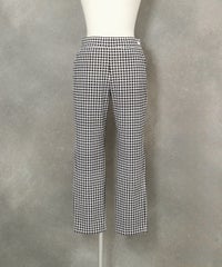 ギンガムチェック柄パンツ(ブラック)