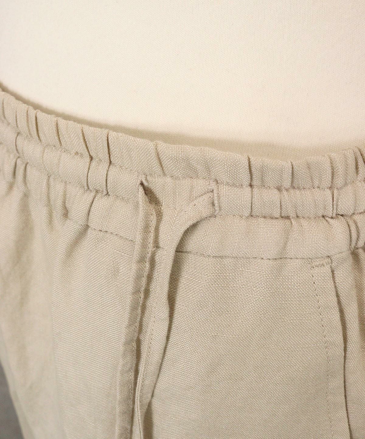 ウエスト紐部分アップ(ベージュ)