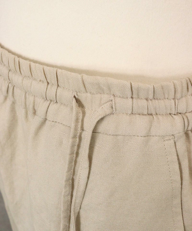 ウエスト紐部分アップ(ベージュ)