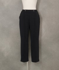 2WAYストレッチセンタープレスパンツ(ブラック)
