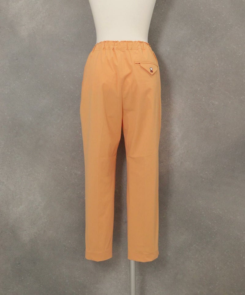 2WAYストレッチセンタープレスパンツ(ライトオレンジ)後ろ
