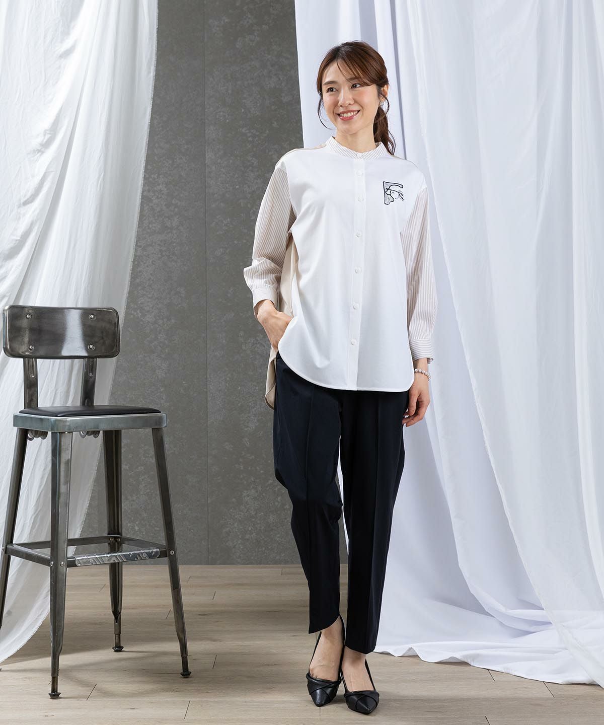 ピッコーネパンツ 2WAYストレッチセンタープレスパンツ|スタジオピッコーネ-アウトレット