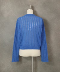 コンパクトシアーカーディガン後（ブルー）