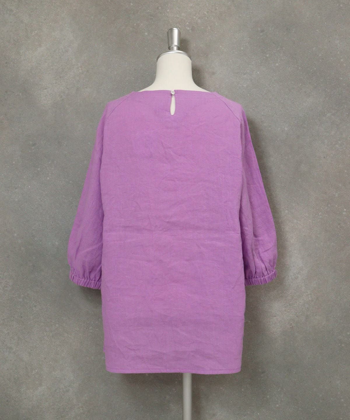 麻100％刺繍ワッペンチュニック|スタジオピッコーネ-アウトレット