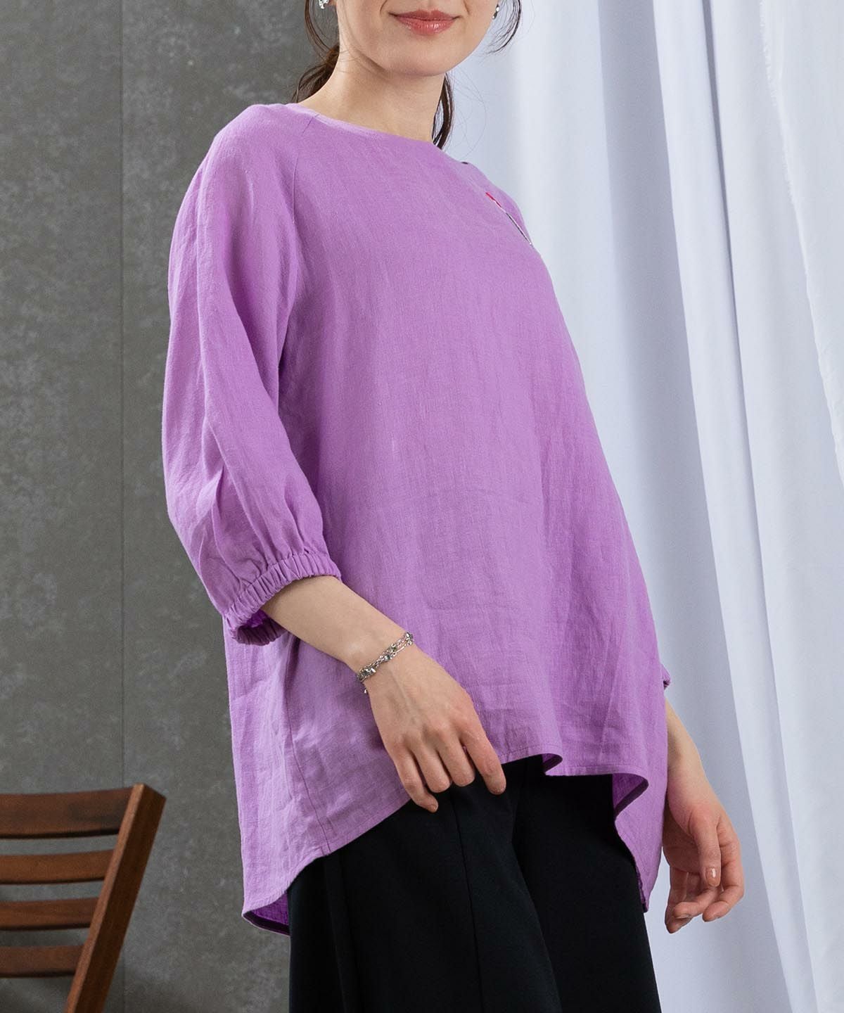 モデル着用画像（パープル）