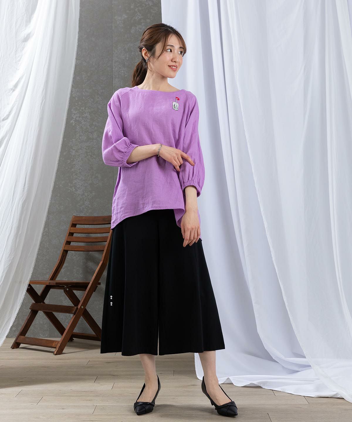 モデル着用画像（パープル）