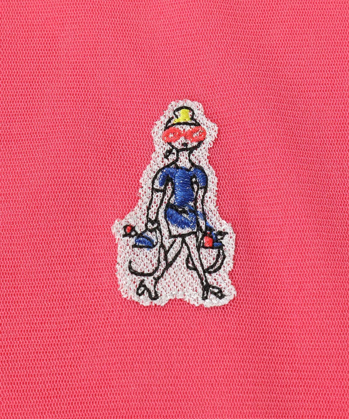 裾デザイン部分（ピンク）