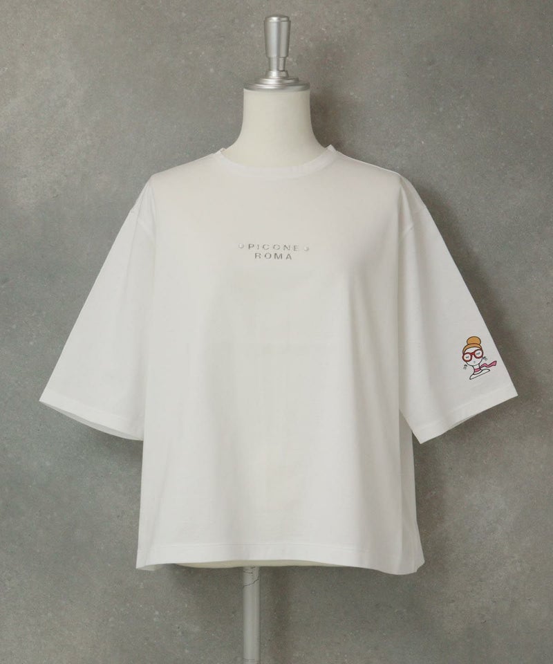 バックタック冷感プルオーバー（ホワイト）