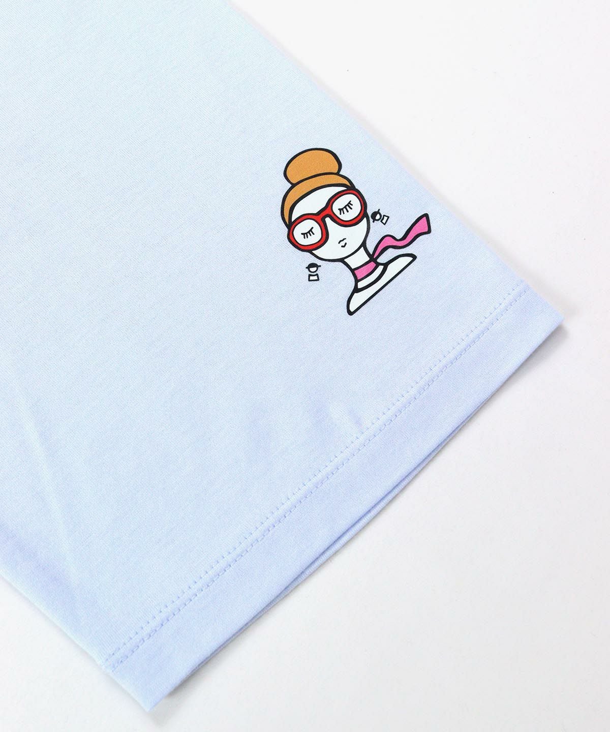 袖デザイン部分（ライトブルー）