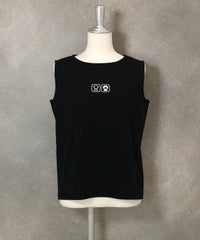 UV冷感ポイントノースリトップス横（ブラック）