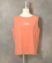 UV冷感ポイントノースリトップス（ライトオレンジ）