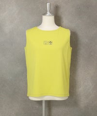 UV冷感ポイントノースリトップス（イエロー）