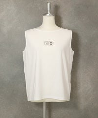 UV冷感ポイントノースリトップス（ホワイト）