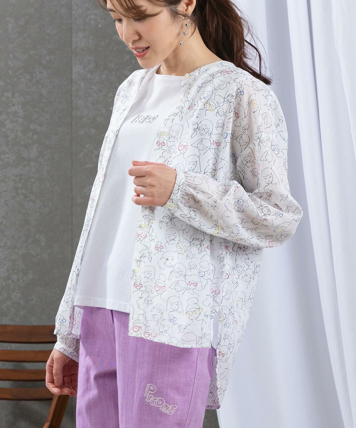 モデル着用画像（ホワイト）