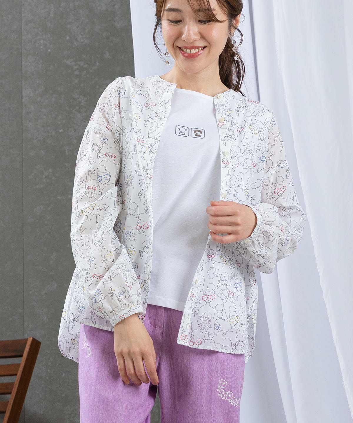 モデル着用画像（ホワイト）