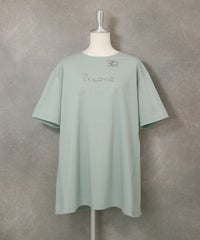 バックプリーツUV冷感Tシャツ(バックプリーツUV冷感チュニック(ライトグリーン)ライトパープル)後ろ