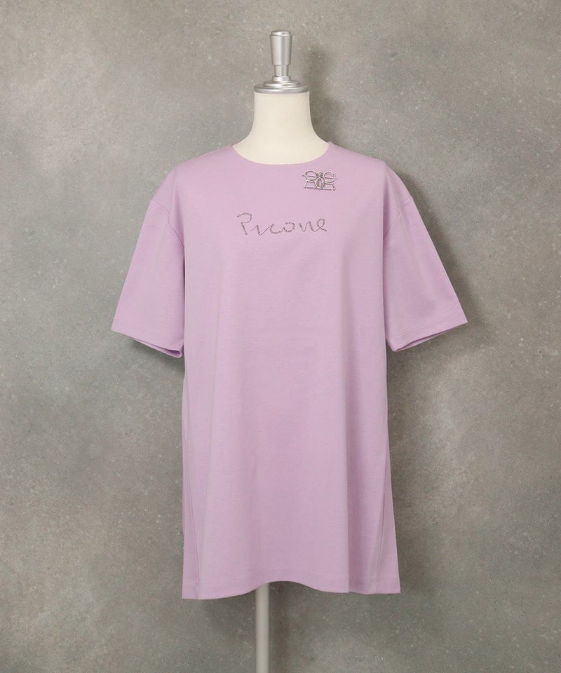 バックプリーツUV冷感チュニック(ライトパープル)