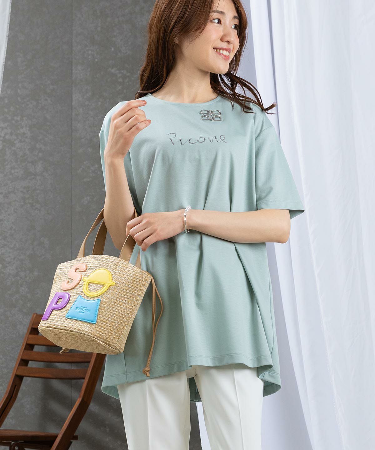 バックプリーツUV冷感チュニック|スタジオピッコーネ-アウトレット