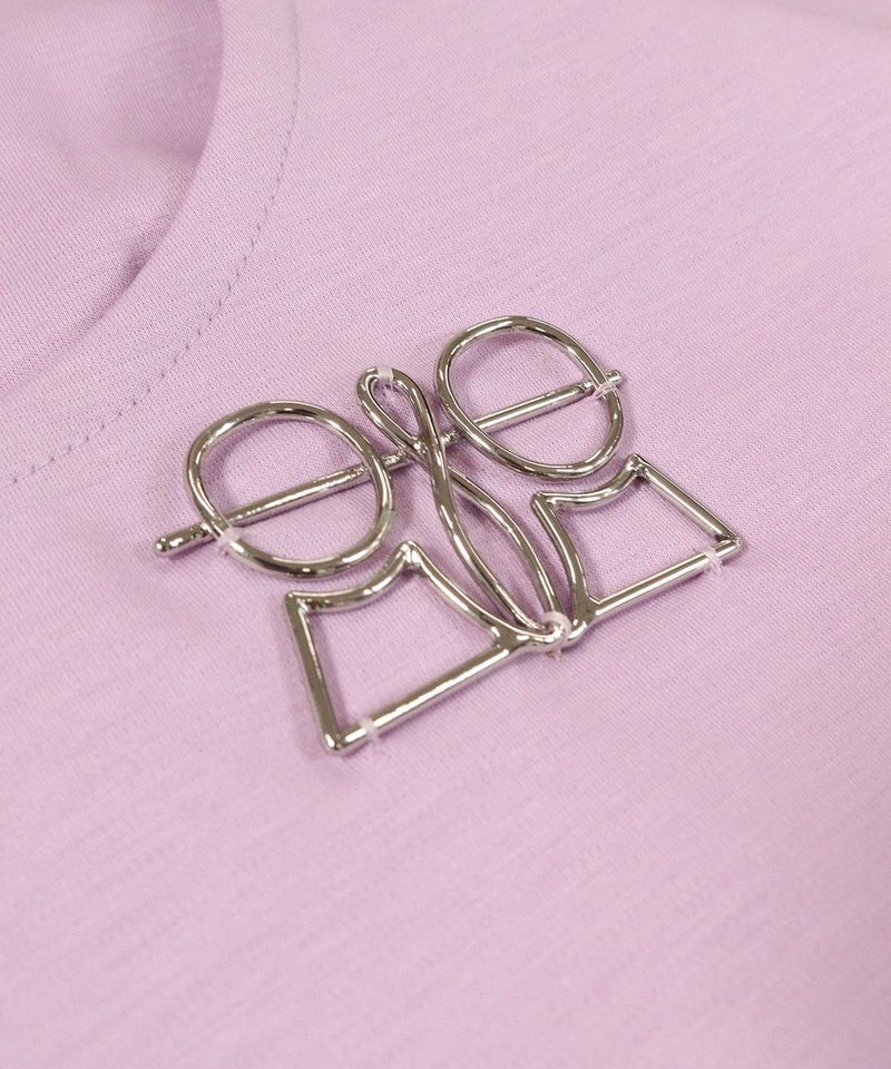 ブローチ風モチーフ(ライトパープル)