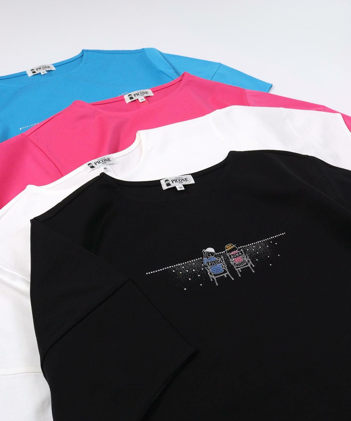 刺繍ストーンUV冷感Tシャツ|スタジオピッコーネ-アウトレット
