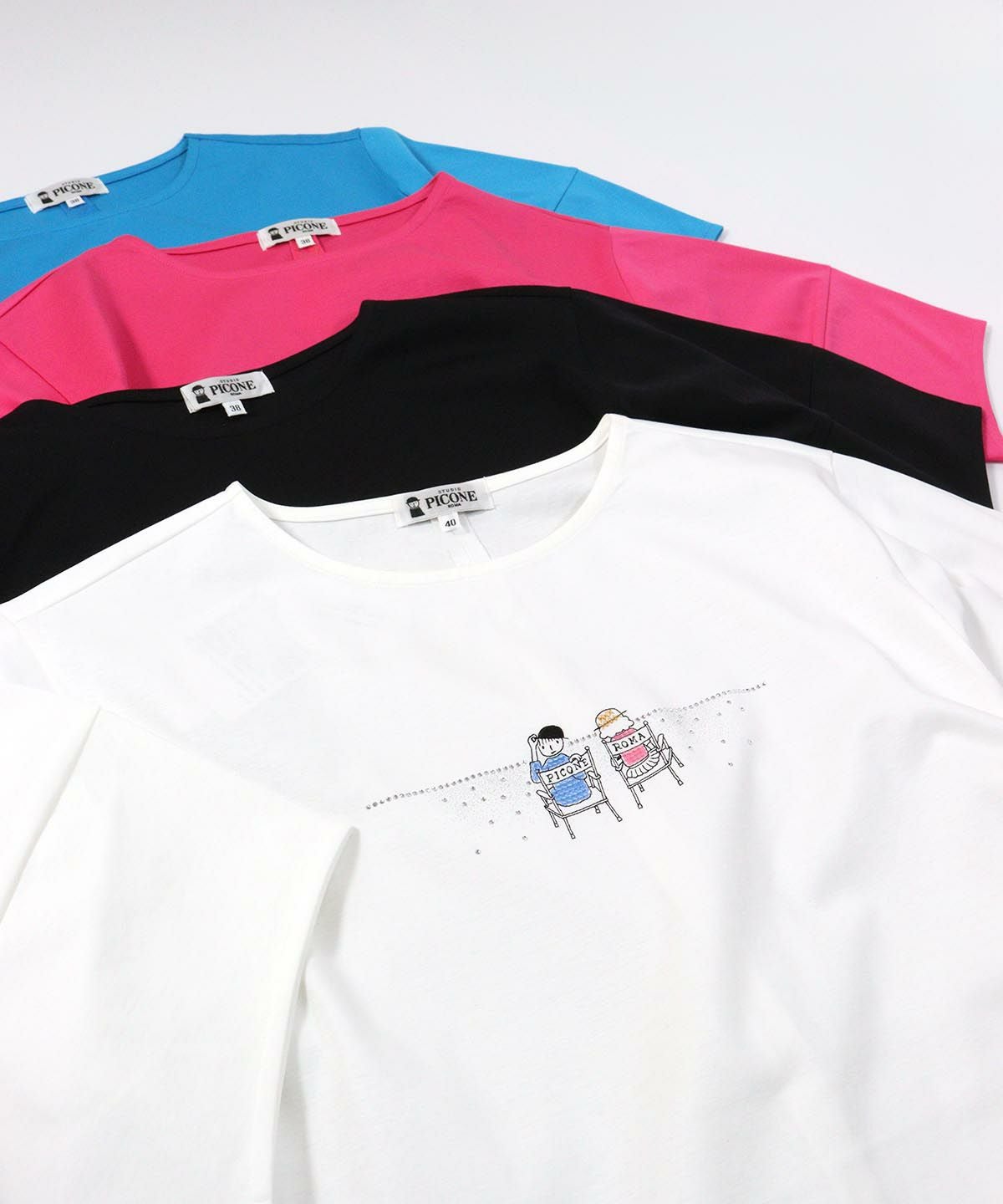 刺繍ストーンUV冷感Tシャツ|スタジオピッコーネ-アウトレット